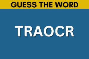 Word Puzzle: Can you solve the anagram in 4 seconds?